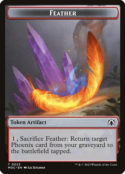 Feather · March of the Machine Commander Tokens 23/46