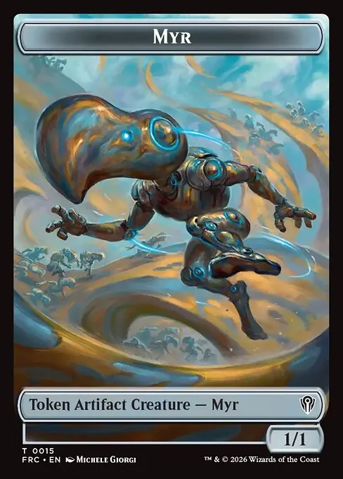 Myr · Reality Fracture Commander Tokens 15/1