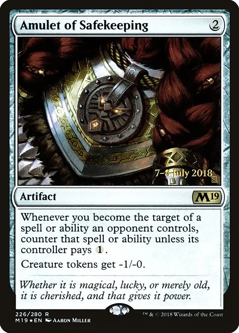 Amulet of Safekeeping · Core Set 2019 Promos 226s/95