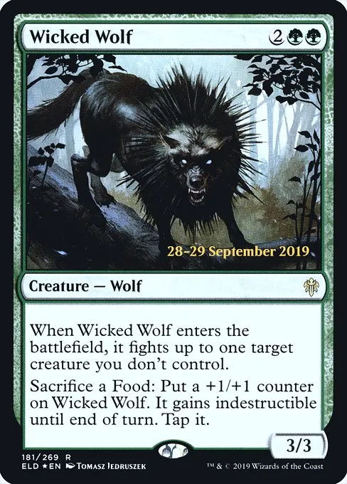 Wicked Wolf · Throne of Eldraine Promos 181s/138