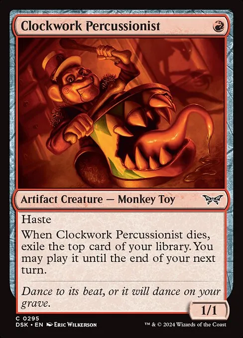 Clockwork Percussionist · Duskmourn: House of Horror 295/419