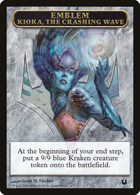 Kiora, the Crashing Wave Emblem · Born of the Gods Tokens 11/11