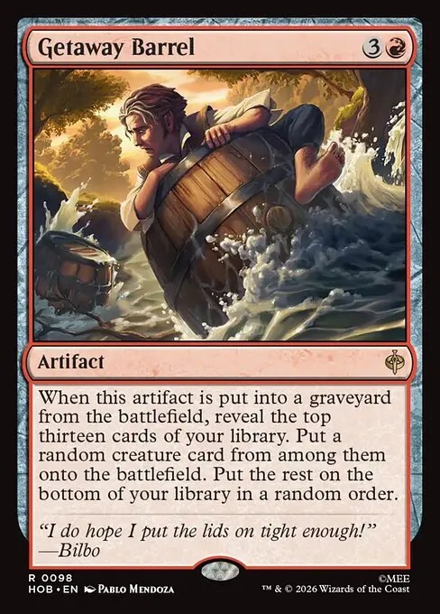 Getaway Barrel · The Hobbit 98/39