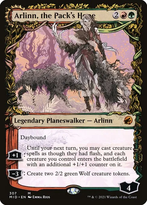 Arlinn, the Pack's Hope // Arlinn, the Moon's Fury · Innistrad: Midnight Hunt 307/399