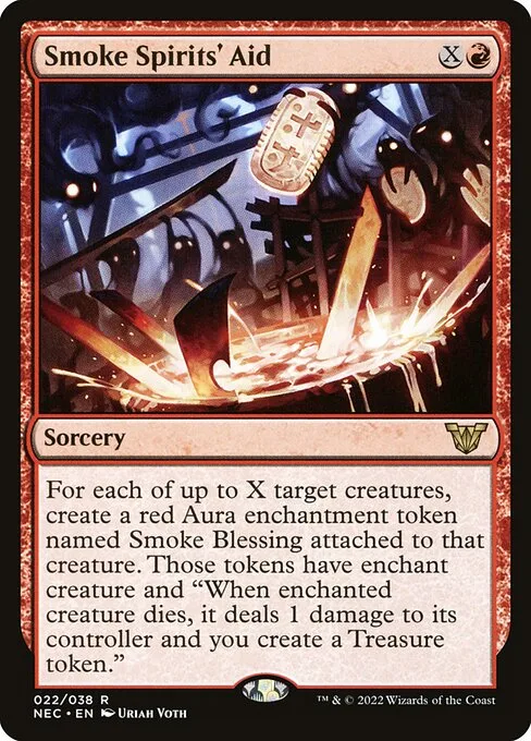 Smoke Spirits' Aid · Neon Dynasty Commander 22/179