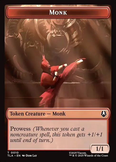Monk · Avatar: The Last Airbender Tokens 10/22