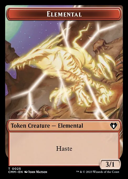 Elemental · Commander Masters Tokens 25/81