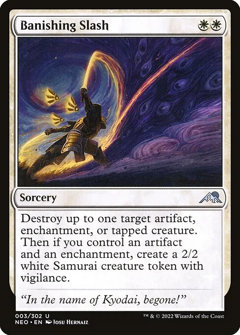 Banishing Slash · Kamigawa: Neon Dynasty 3/531