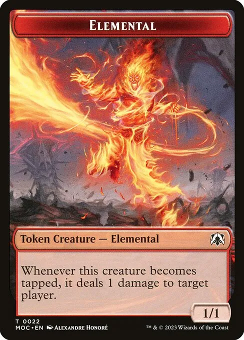 Elemental · March of the Machine Commander Tokens 22/46