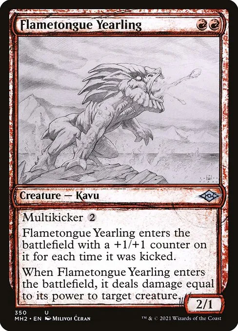 Flametongue Yearling · Modern Horizons 2 350/493