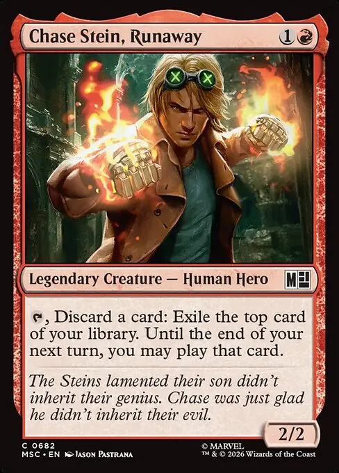 Chase Stein, Runaway · Marvel Super Heroes Commander 682/9