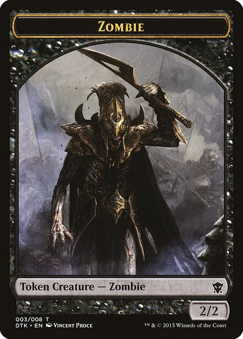 Zombie · Dragons of Tarkir Tokens 3/8