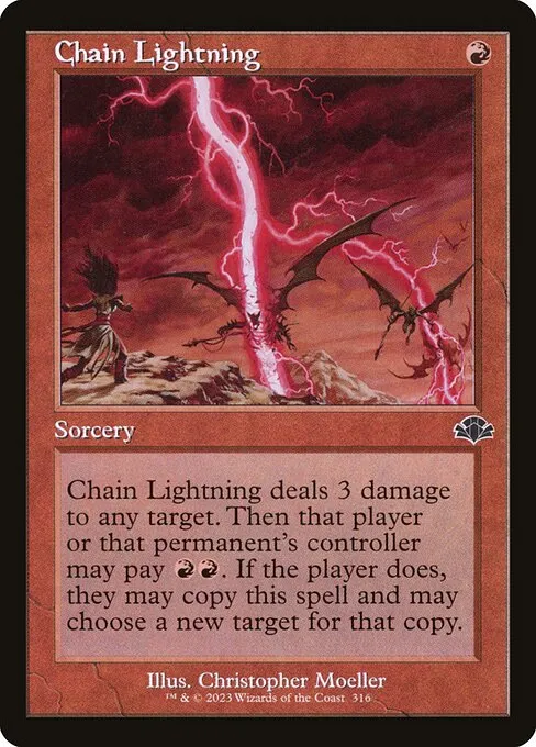 Chain Lightning · Dominaria Remastered 316/457