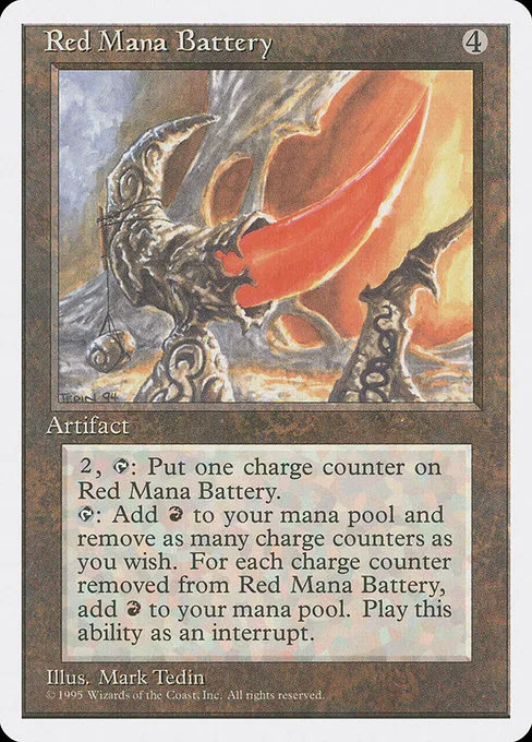 Red Mana Battery · Fourth Edition 343/380
