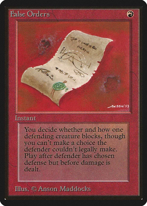 False Orders · Limited Edition Beta 148/302