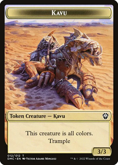 Kavu · Dominaria United Commander Tokens 12/12
