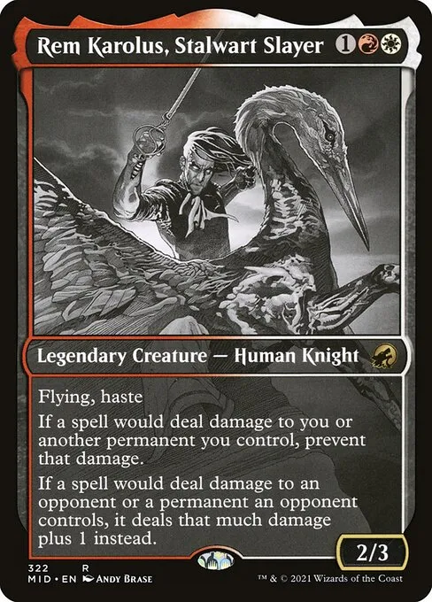 Rem Karolus, Stalwart Slayer · Innistrad: Midnight Hunt 322/399