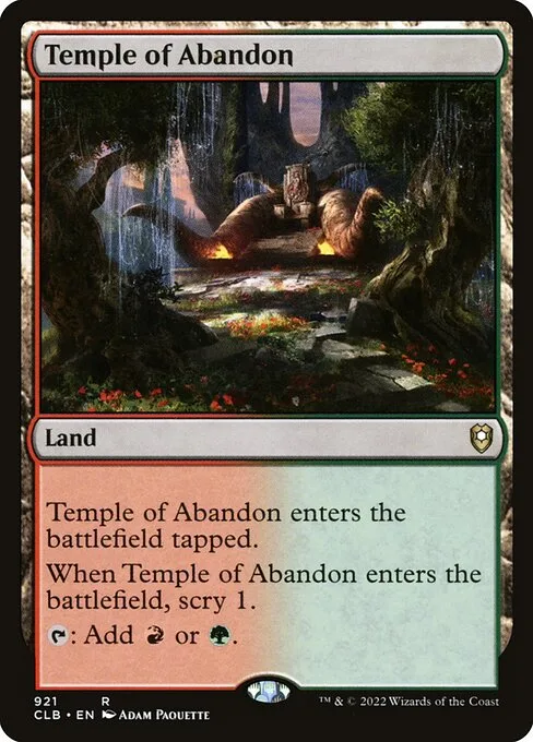 Temple of Abandon · Commander Legends: Battle for Baldur's Gate 921/936