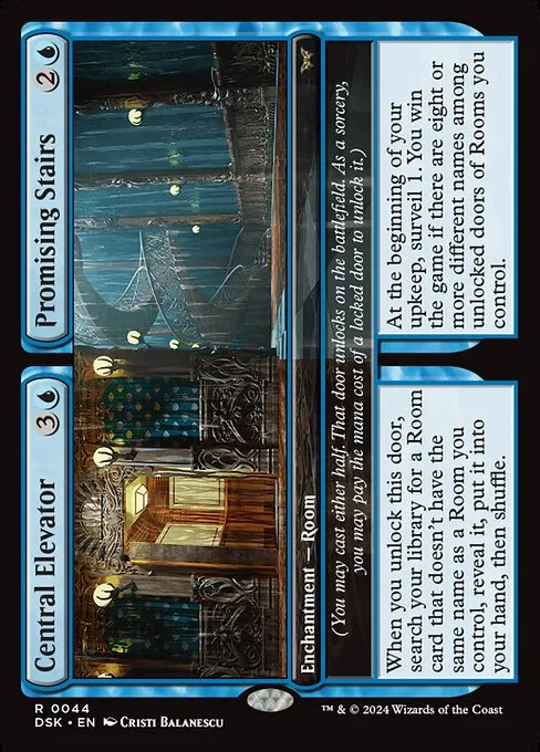 Central Elevator // Promising Stairs · Duskmourn: House of Horror 44/419