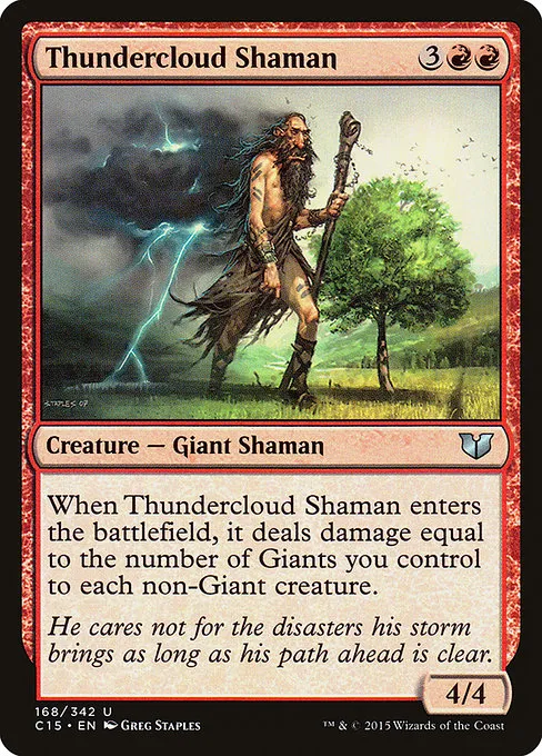 Thundercloud Shaman · Commander 2015 168/342