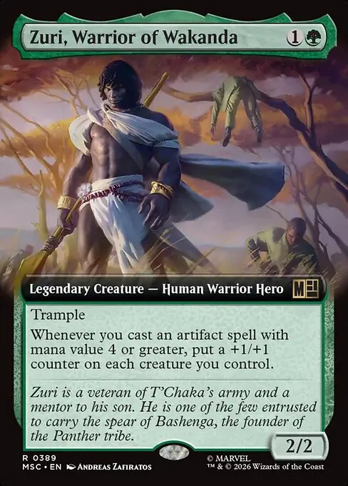 Zuri, Warrior of Wakanda · Marvel Super Heroes Commander 389/9