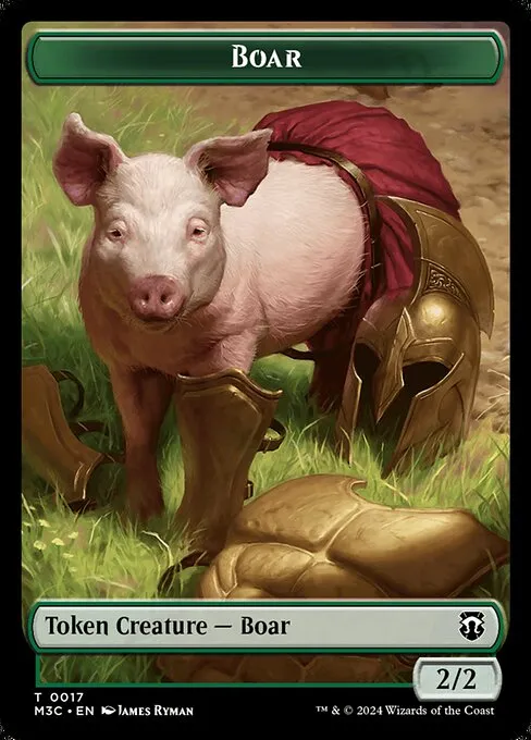 Boar · Modern Horizons 3 Commander Tokens 17/28