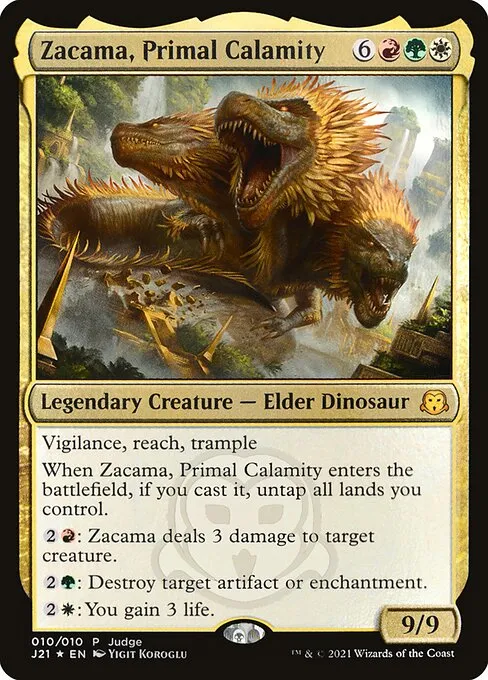 Zacama, Primal Calamity · Judge Gift Cards 2021 10/10