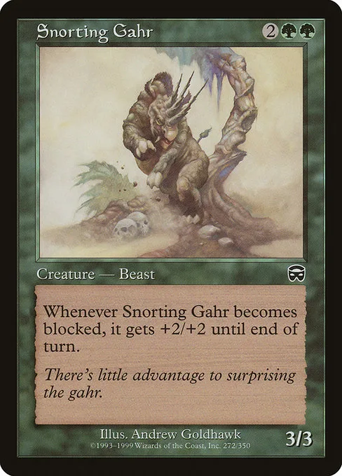 Snorting Gahr · Mercadian Masques 272/350