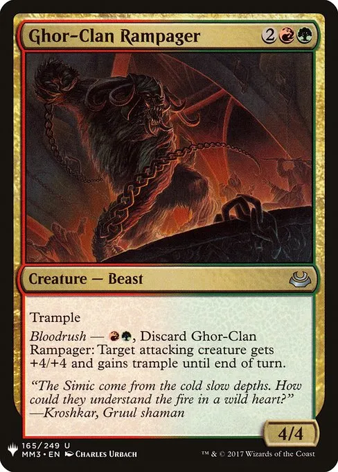 Ghor-Clan Rampager · The List MM3-165/5050