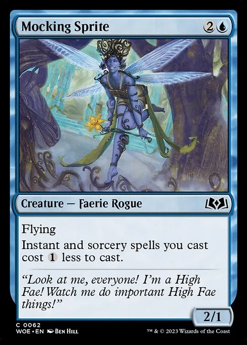 Mocking Sprite · Wilds of Eldraine 62/381