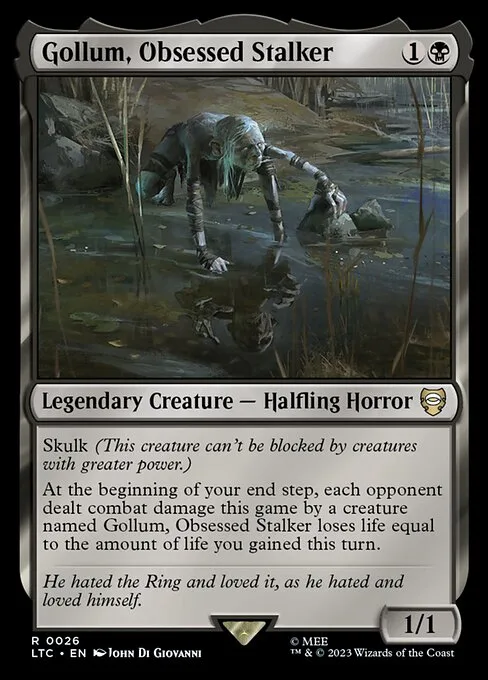 Gollum, Obsessed Stalker · Tales of Middle-earth Commander 26/591