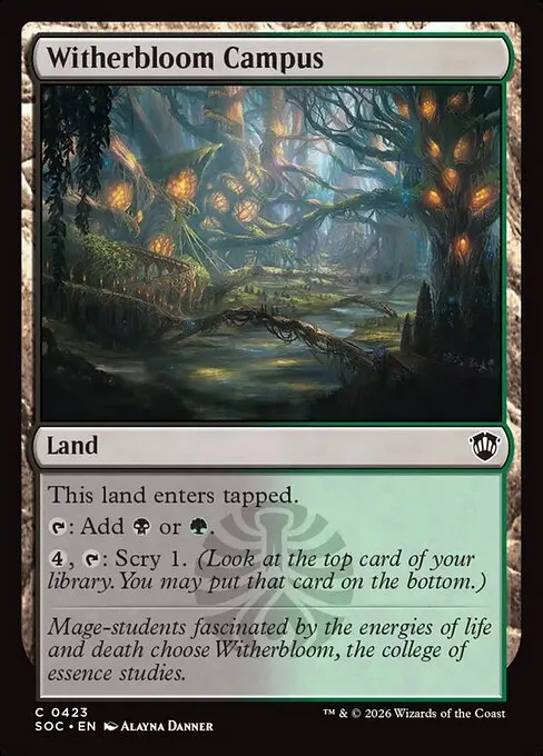 Witherbloom Campus · Secrets of Strixhaven Commander 423/426