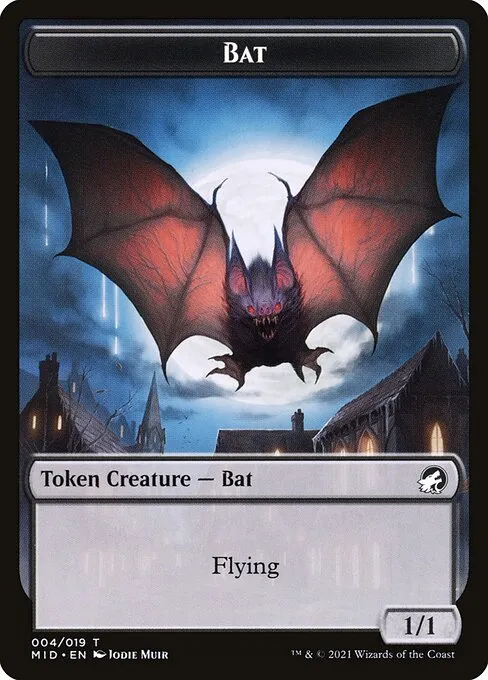 Bat · Innistrad: Midnight Hunt Tokens 4/19