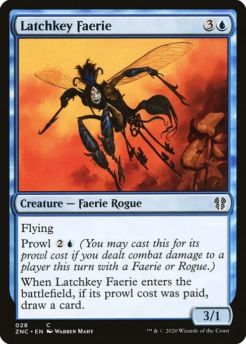 Latchkey Faerie · Zendikar Rising Commander 28/142