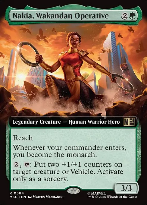 Nakia, Wakandan Operative · Marvel Super Heroes Commander 384/9