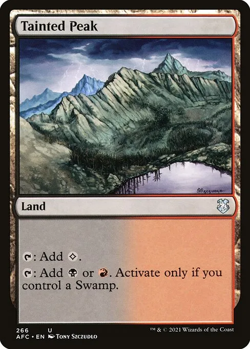 Tainted Peak · Forgotten Realms Commander 266/331