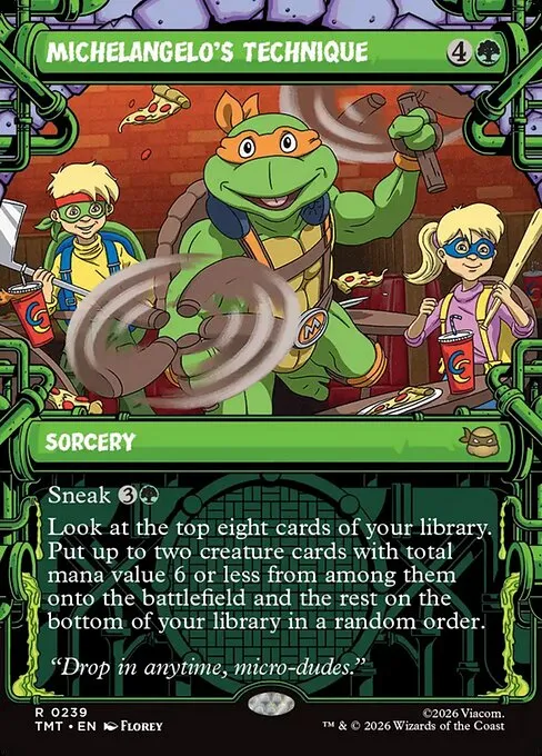 Michelangelo's Technique · Teenage Mutant Ninja Turtles 239/320
