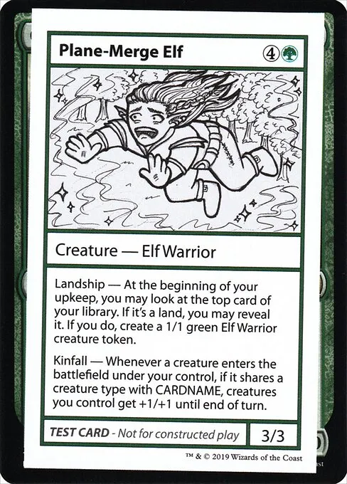 Plane-Merge Elf · Mystery Booster Playtest Cards 2021 83/121