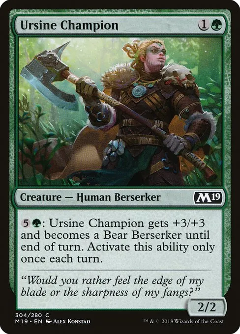 Ursine Champion · Core Set 2019 304/314