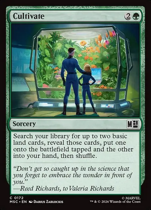 Cultivate · Marvel Super Heroes Commander 172/9