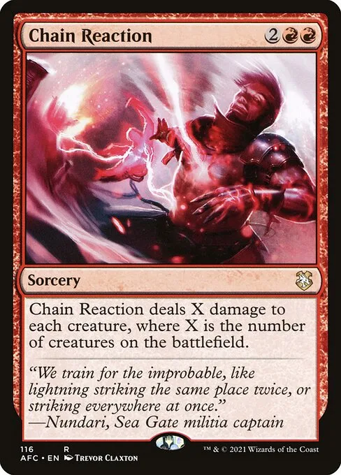 Chain Reaction · Forgotten Realms Commander 116/331