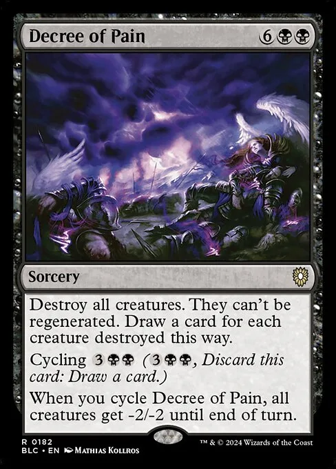 Decree of Pain · Bloomburrow Commander 182/356