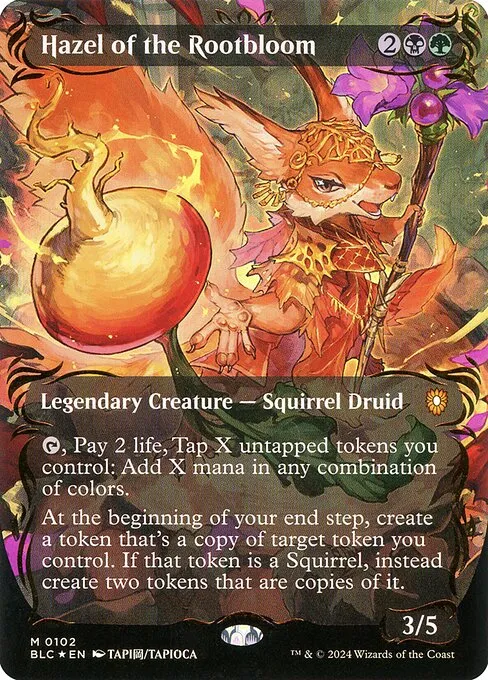 Hazel of the Rootbloom · Bloomburrow Commander 102/356
