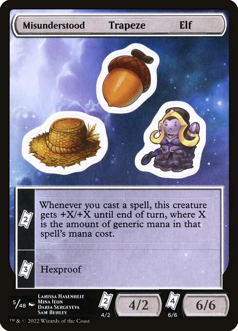 Misunderstood Trapeze Elf · Unfinity Sticker Sheets 5/48