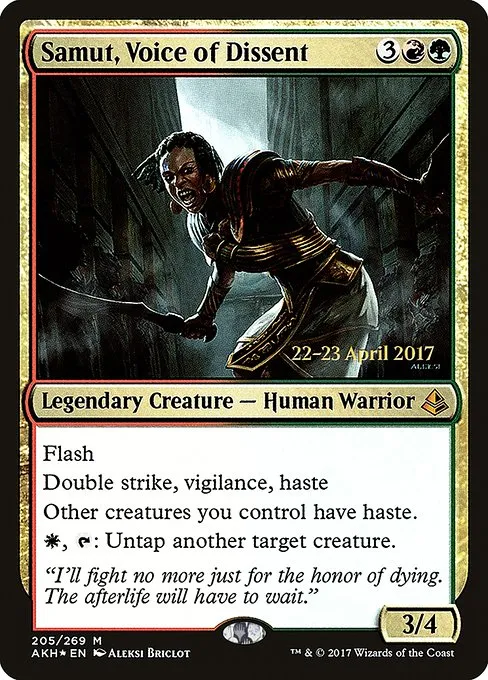 Samut, Voice of Dissent · Amonkhet Promos 205s/77