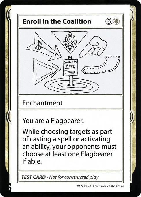 Enroll in the Coalition · Mystery Booster Playtest Cards 2021 4/121