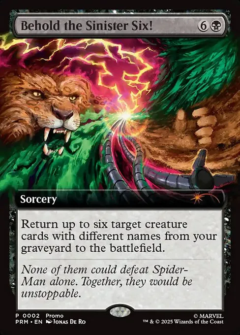 Behold the Sinister Six! · URL/Convention Promos 2025-4/15