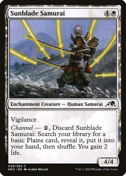 Sunblade Samurai · Kamigawa: Neon Dynasty 39/531