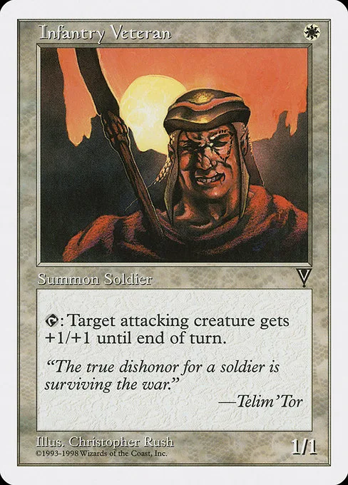 Infantry Veteran · Anthologies 8/85