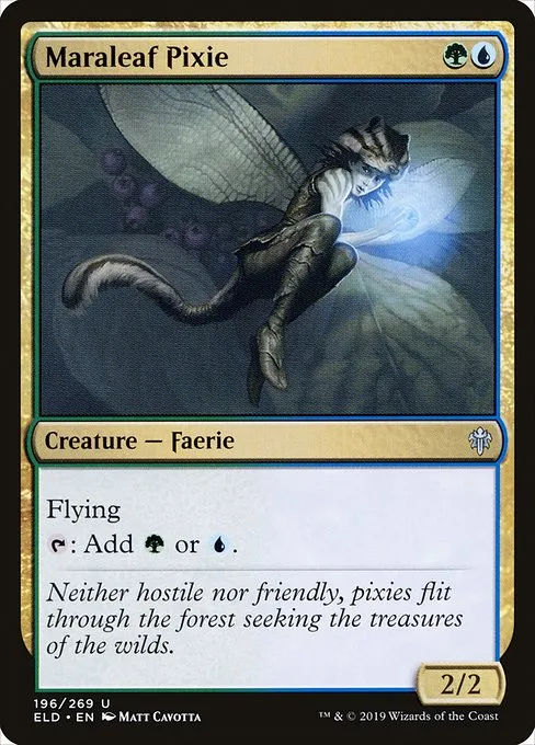 Maraleaf Pixie · Throne of Eldraine 196/398